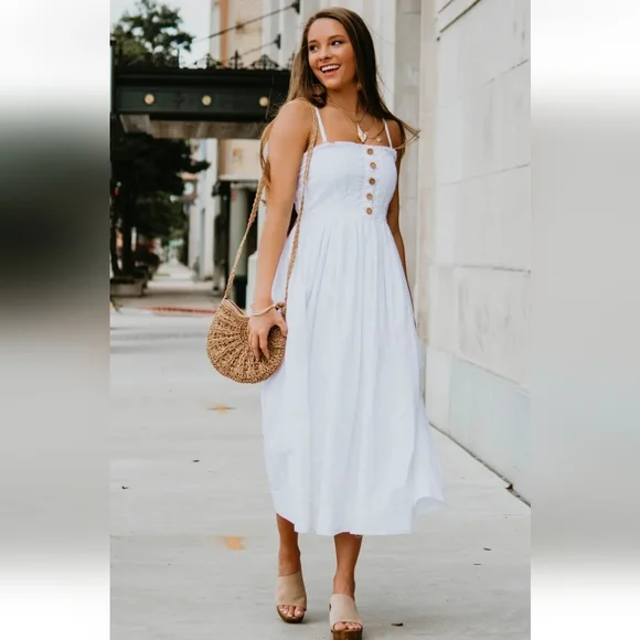 free people lilah pleated tube dress Free People Lilah Pleated Tube Dress White L